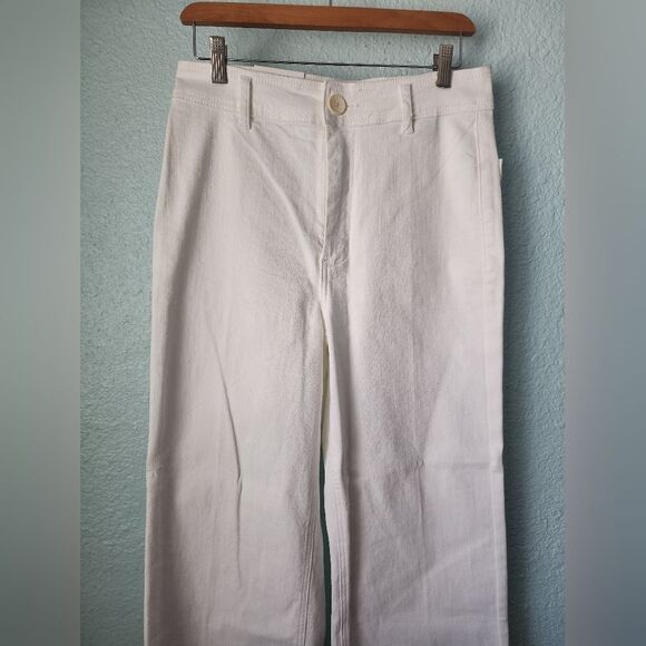 OAT New York High Waist Wide-Leg Raw Hem Pants New With Tags - Picture 3 of 10